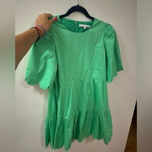 ENGLISH FACTORY GREEN DRESS